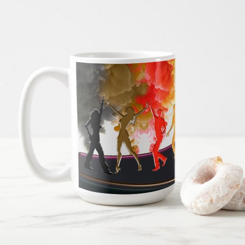 SlipperyJoes Dancing Pride Shadows gay gifts arti Coffee Mug