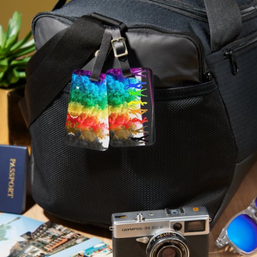SlipperyJoes Dancing Pride Shadows gay gifts arti Luggage Tag