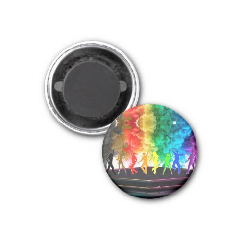 SlipperyJoes Dancing Pride Shadows gay gifts arti Magnet