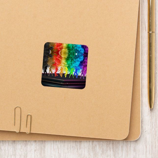 SlipperyJoe's Dancing Pride Shadows gay gifts arti Patch (On Folder)