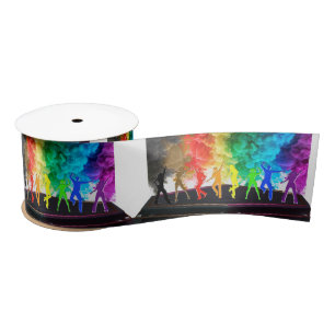 SlipperyJoe's Dancing Pride Shadows gay gifts arti Satin Ribbon