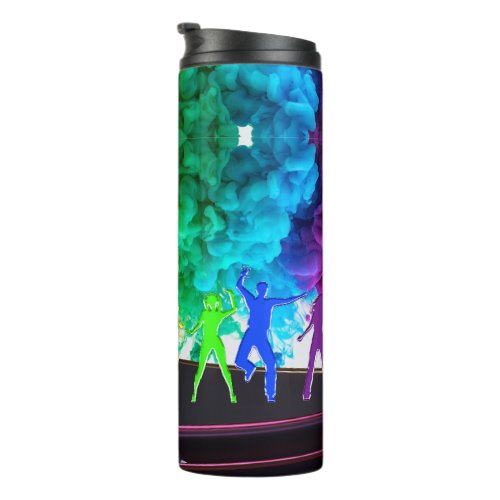 SlipperyJoes Dancing Pride Shadows gay gifts arti Thermal Tumbler