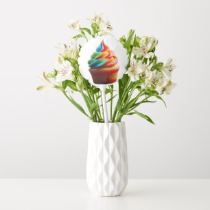 SlipperyJoe's dazzling rainbow cupcake swirled fro Balloon