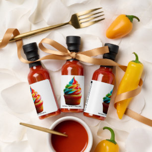SlipperyJoe's dazzling rainbow cupcake swirled fro Hot Sauces