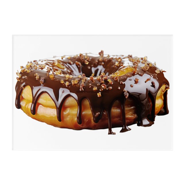 SlipperyJoe's decadent donut covered thick glossy  Acrylic Print (Front)