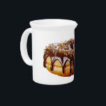 SlipperyJoe's decadent donut covered thick glossy  Beverage Pitcher<br><div class="desc">SlipperyJoe's decadent donut covered thick glossy chocolate glaze icing drips tantalizingly down sides delicious gourmet-touch dessert deep brown ganache caramelized sugar or nuts artistic visually mouth-watering effect glazed treat golden-brown hue gay pride gifts LGBTQIA small crunchy pieces topping</div>