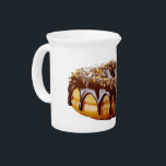 SlipperyJoe's decadent donut covered thick glossy  Beverage Pitcher<br><div class="desc">SlipperyJoe's decadent donut covered thick glossy chocolate glaze icing drips tantalizingly down sides delicious gourmet-touch dessert deep brown ganache caramelized sugar or nuts artistic visually mouth-watering effect glazed treat golden-brown hue gay pride gifts LGBTQIA small crunchy pieces topping</div>
