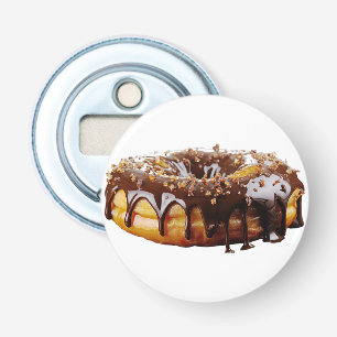 SlipperyJoe's decadent donut covered thick glossy  Bottle Opener