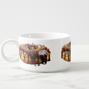 SlipperyJoe's decadent donut covered thick glossy  Bowl