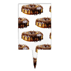 SlipperyJoe's decadent donut covered thick glossy Cake Topper