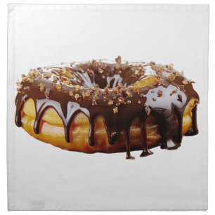 SlipperyJoe's decadent donut covered thick glossy  Cloth Napkin