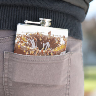 SlipperyJoe's decadent donut covered thick glossy Flask