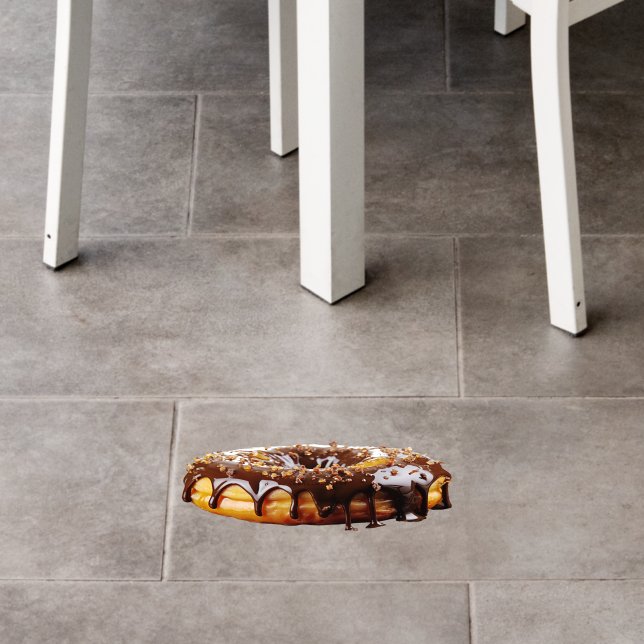 SlipperyJoe's decadent donut covered thick glossy  Floor Decals (Restaurant)
