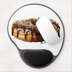 SlipperyJoe's decadent donut covered thick glossy Gel Mouse Pad