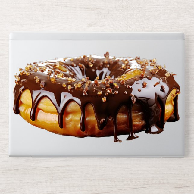 SlipperyJoe's decadent donut covered thick glossy  HP Laptop Skin (Front)