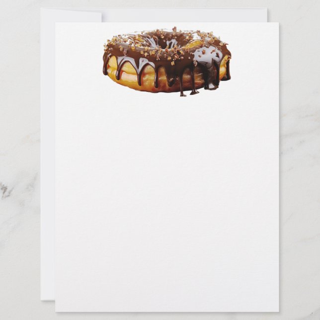 SlipperyJoe's decadent donut covered thick glossy  Letterhead (Front)