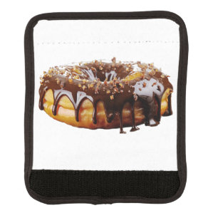 SlipperyJoe's decadent donut covered thick glossy  Luggage Handle Wrap
