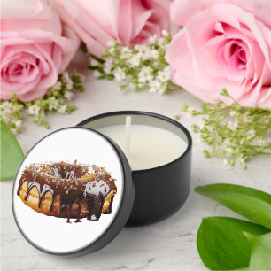 SlipperyJoe's decadent donut covered thick glossy  Mini Candle Favors