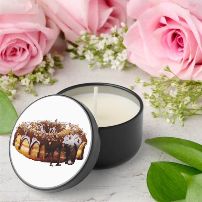 SlipperyJoe's decadent donut covered thick glossy  Mini Candle Favors (Insitu (Wedding))