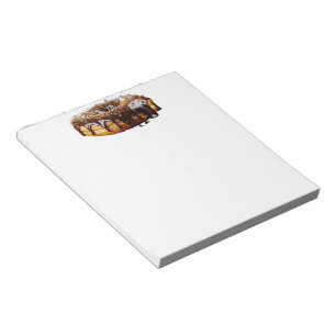 SlipperyJoe's decadent donut covered thick glossy Notepad