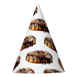 SlipperyJoe's decadent donut covered thick glossy Party Hat
