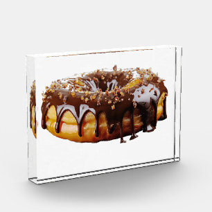 SlipperyJoe's decadent donut covered thick glossy Photo Block