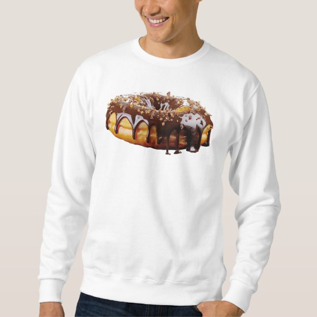 SlipperyJoe's decadent donut covered thick glossy  Sweatshirt (Front)