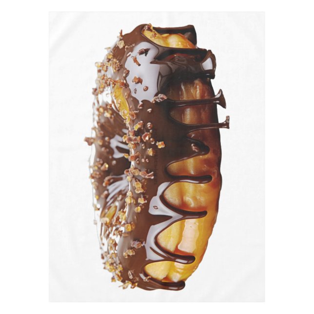 SlipperyJoe's decadent donut covered thick glossy  Tablecloth (Front)