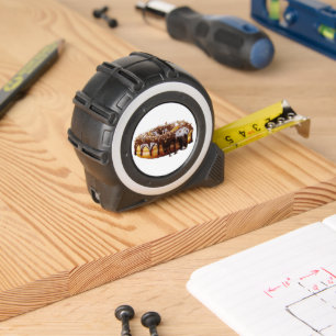 SlipperyJoe's decadent donut covered thick glossy  Tape Measure