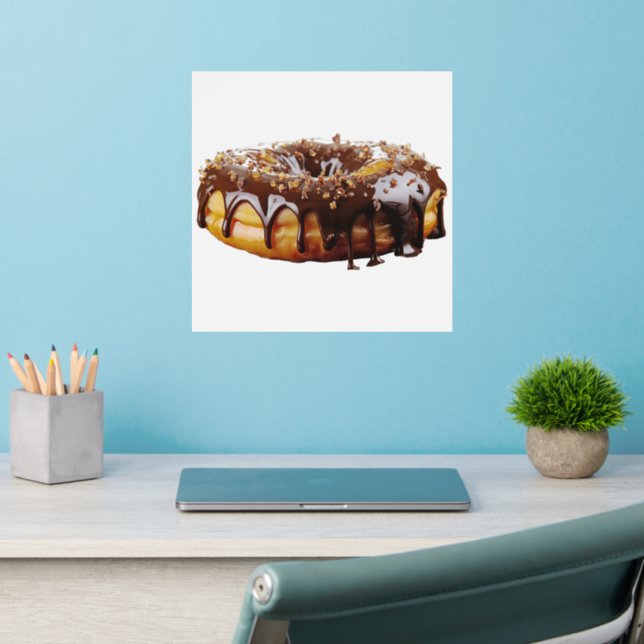 SlipperyJoe's decadent donut covered thick glossy  Wall Decal (Home Office 2)