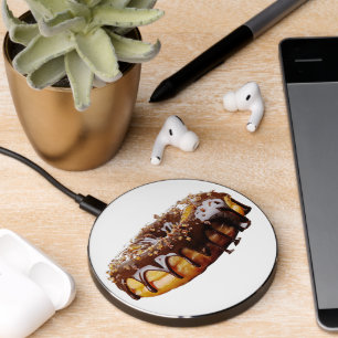 SlipperyJoe's decadent donut covered thick glossy Wireless Charger