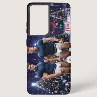 SlipperyJoe's decorated snow-covered Christmas tre Samsung Galaxy S21  Case