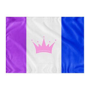 SlipperyJoe's drag culture pride flag purple spiri Acrylic Print