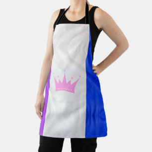 SlipperyJoe's drag culture pride flag purple spiri Apron