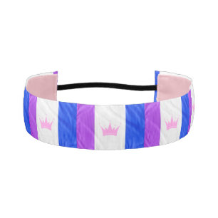 SlipperyJoe's drag culture pride flag purple spiri Athletic Headband