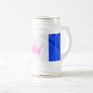 SlipperyJoe's drag culture pride flag purple spiri Beer Stein