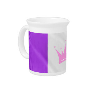 SlipperyJoe's drag culture pride flag purple spiri Beverage Pitcher