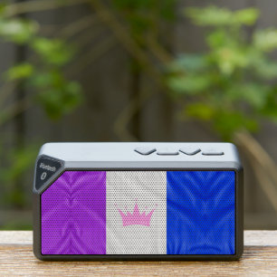 SlipperyJoe's drag culture pride flag purple spiri Bluetooth Speaker