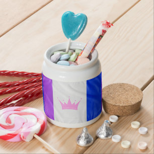 SlipperyJoe's drag culture pride flag purple spiri Candy Jar
