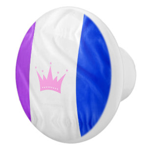 SlipperyJoe's drag culture pride flag purple spiri Ceramic Knob