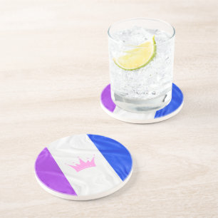 SlipperyJoe's drag culture pride flag purple spiri Coaster