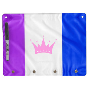 SlipperyJoe's drag culture pride flag purple spiri Dry Erase Board With Keychain Holder