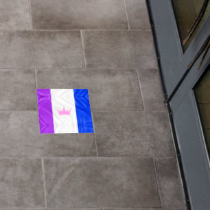 SlipperyJoe's drag culture pride flag purple spiri Floor Decals