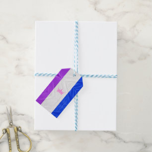 SlipperyJoe's drag culture pride flag purple spiri Gift Tags