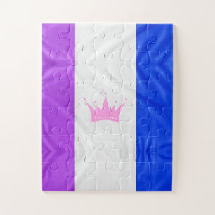 SlipperyJoe's drag culture pride flag purple spiri Jigsaw Puzzle