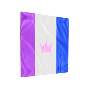 SlipperyJoe's drag culture pride flag purple spiri Metal Print