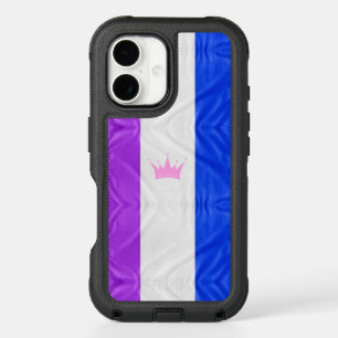 SlipperyJoe's drag culture pride flag purple spiri iPhone 16 Case