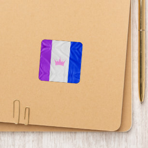 SlipperyJoe's drag culture pride flag purple spiri Patch