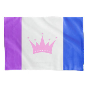 SlipperyJoe's drag culture pride flag purple spiri Pillow Case
