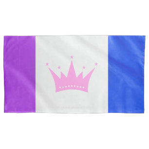 SlipperyJoe's drag culture pride flag purple spiri Pillow Case